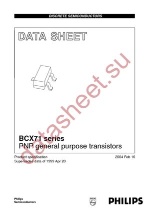BCX71H T/R datasheet  